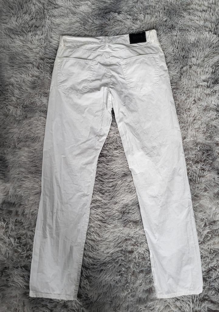 Jean Blanc Vintage Hugo Boss Montana – Taille 46 (W36 L34), Enlèvement ou Envoi, Hugo Boss, Porté, Blanc