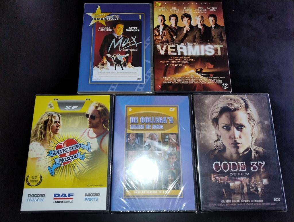 DVD Lot 5 Vlaamse films, CD & DVD, DVD | Néerlandophone, Autres genres, Enlèvement, Film, Comme neuf
