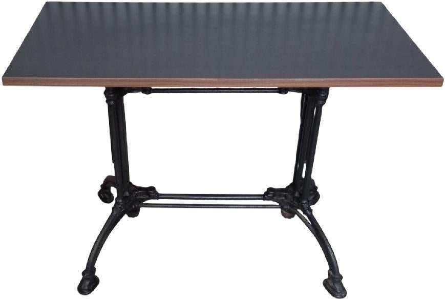 gietijzeren grote terrastafel met formica tafelblad, Tuin en Terras, Tuintafels, Ophalen, Gebruikt, B, Rechthoekig