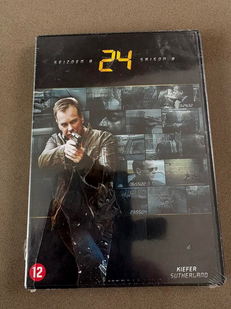 “ 24 “ seizoen 8 met Kiefer Sutherland -sealed, Ophalen of Verzenden, Zo goed als nieuw