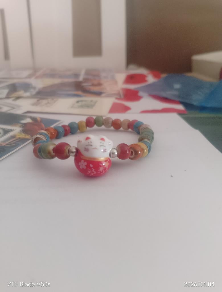 Armkette Lucky Cat, Ophalen of Verzenden