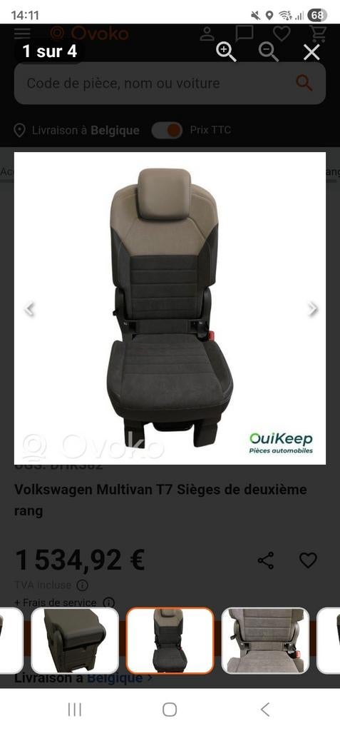 2 nieuwe T7-stoelen voor meerdere bestelwagens, Ophalen of Verzenden