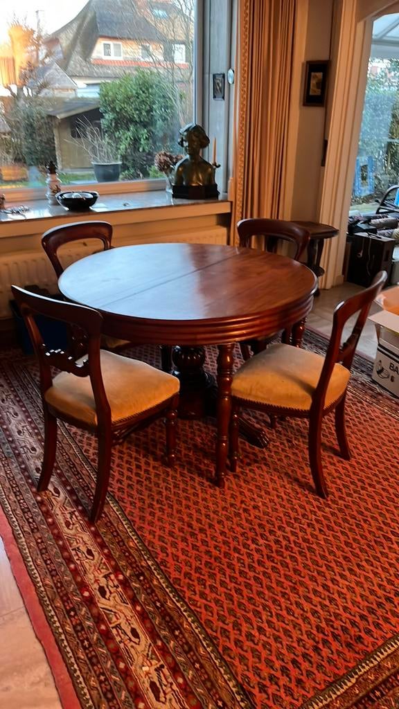 Table ronde antique, Maison & Meubles, Enlèvement, Utilisé