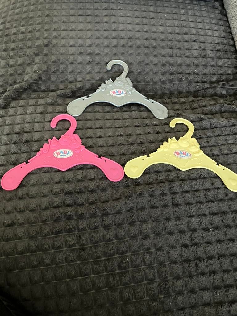 Set 3 kapstokken baby born zapf creation voor pop, Ophalen of Verzenden, Zo goed als nieuw