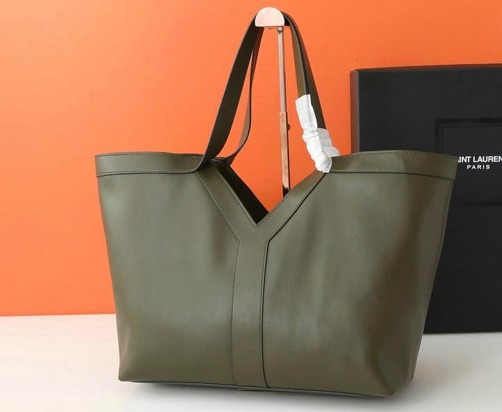 Stijlvolle YSL-stijl Leren Shopper, Bijoux, Sacs & Beauté, Sacs | Sacs Femme, Enlèvement ou Envoi, Shopper