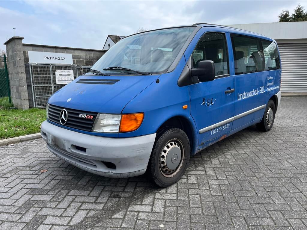 Mercedes Vito 108 Cdi 2000/174000 km/h Climatisation/9PL, Autos, Achat, Entreprise, Boîte manuelle, MPV ou Monospace