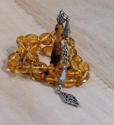 Tesbih uit natuurlijke amber, Ophalen of Verzenden