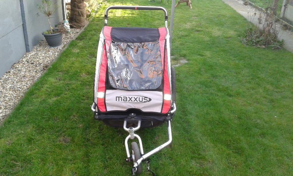 fietskar voor 2 kinderen, Ophalen, Opvouwbaar, Zo goed als nieuw, Kinderkar