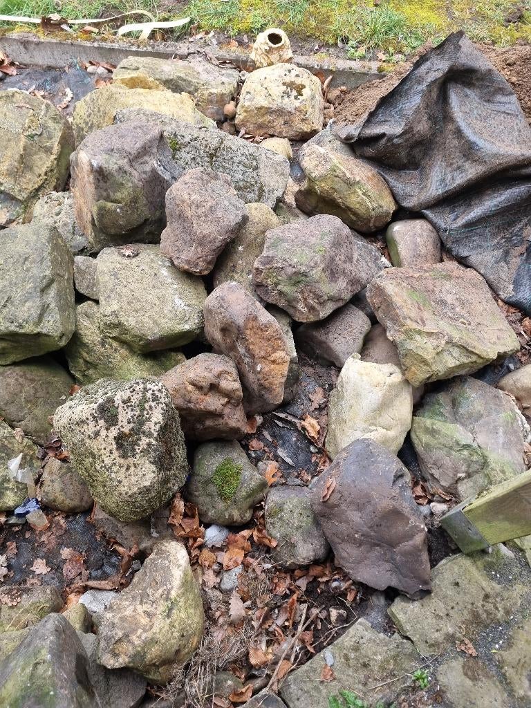 Vijverkeien. Rotskeien.Rotstuin.Gratis., Tuin en Terras, Ophalen, Gebruikt