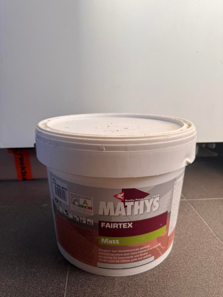 Nieuw Mathys Fairtex Matt wit 10L, 10 tot 15 liter, Ophalen, Nieuw, Wit