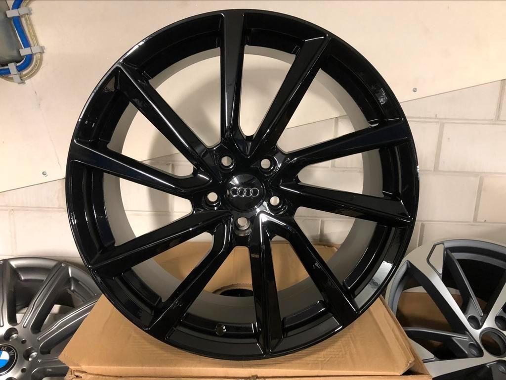 NIEUW 20inch Audi Seat Skoda VW Black RS Style Velgen! 5x112, Autos : Pièces & Accessoires, Pneus & Jantes, Pneus et Jantes, 20 pouces
