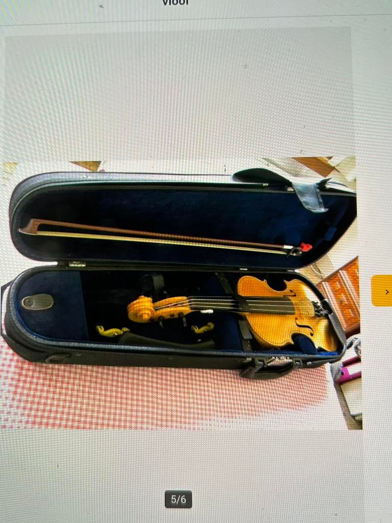 Viool, Muziek en Instrumenten, Strijkinstrumenten | Violen en Altviolen, Ophalen, Viool, Met koffer