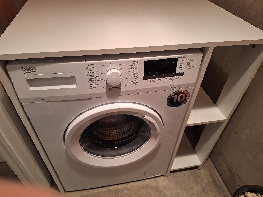 MACHINE À LAVER BEKO ET/OU ARMOIRE INCLUSE., Electroménager, Lave-linge, 1200 à 1600 tours, 6 à 8 kg, 85 à 90 cm, Comme neuf