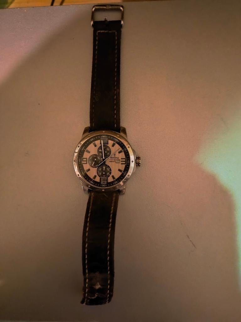 festina horloge, Handtassen en Accessoires, Horloges | Heren, Staal, Polshorloge, Ophalen, Overige merken