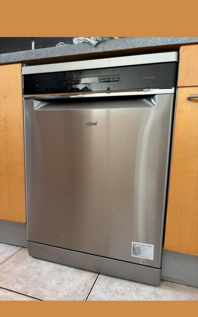 Whirpool INOX vrijstaande Vaatwasmachine/Vaatwasser, Elektronische apparatuur, Vaatwasmachines, Ophalen, Zo goed als nieuw