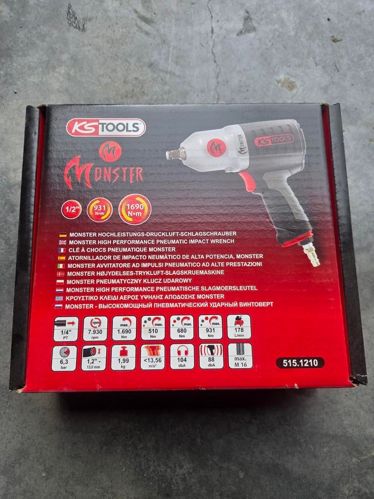 Clé à choc KS tools Monster, Enlèvement