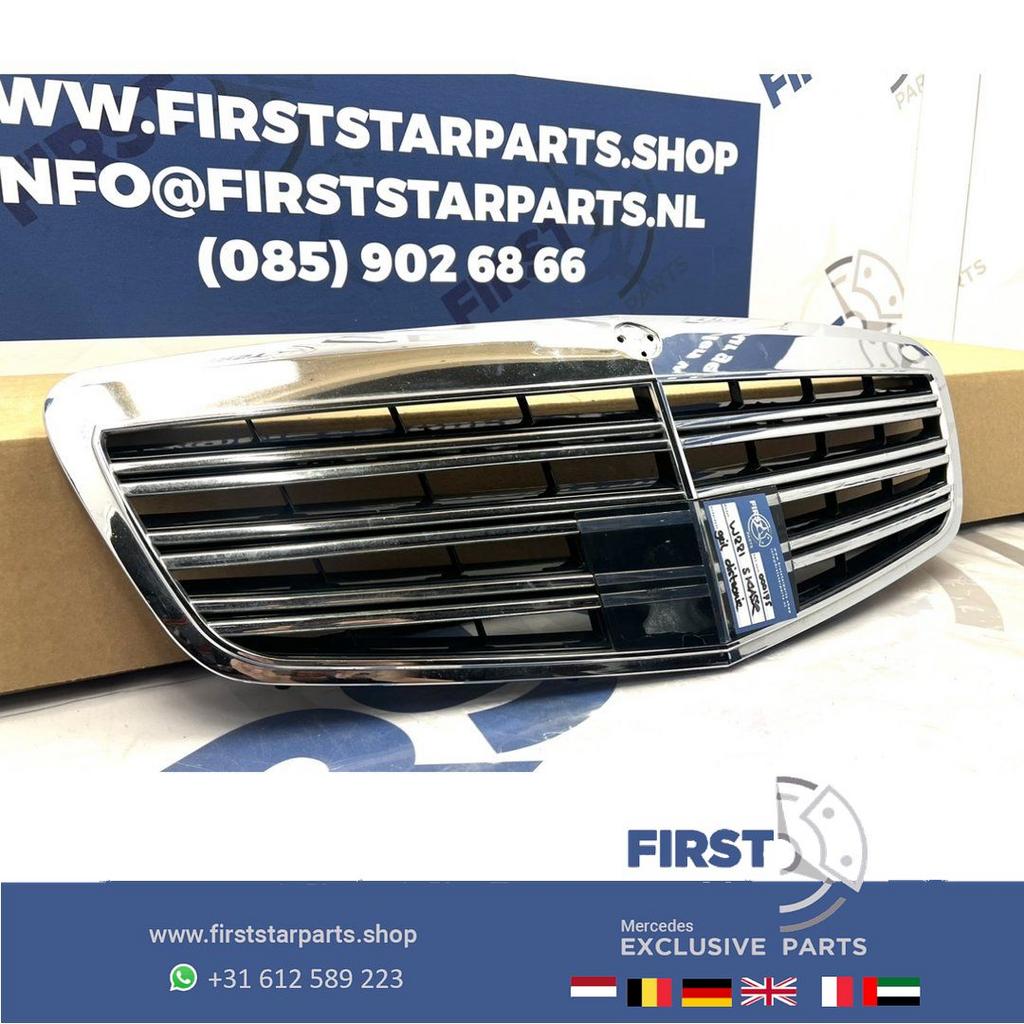 W221 GRIL S63 S65 AMG Mercedes S Klasse 2013 bumper grille d, Auto-onderdelen, Gebruikt, -, Ophalen of Verzenden, -