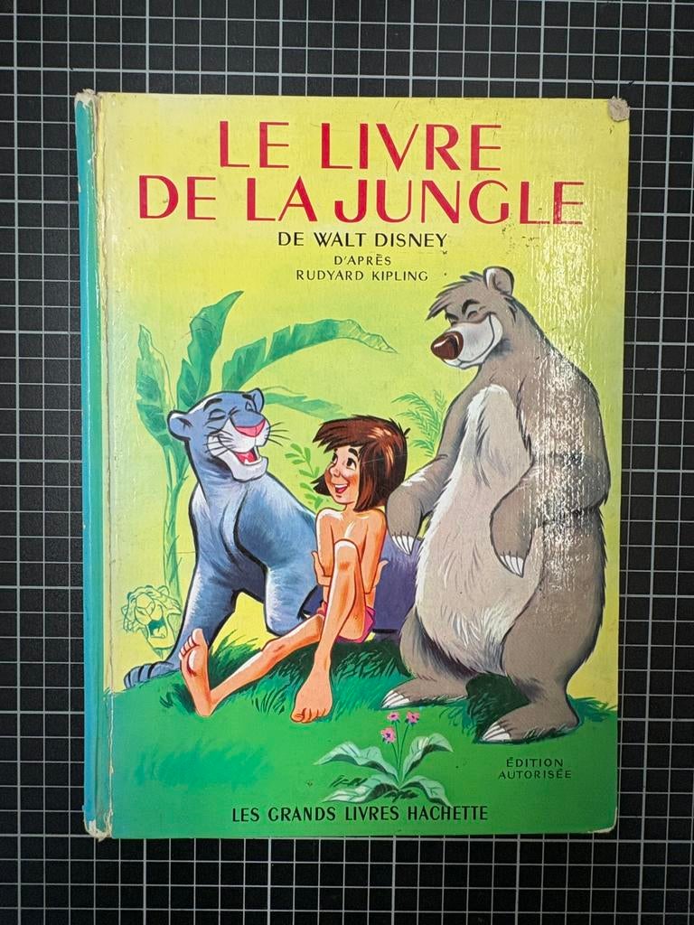 Livre Disney "Le Livre de la Jungle" -  1968 (Hachette), Enlèvement, Utilisé