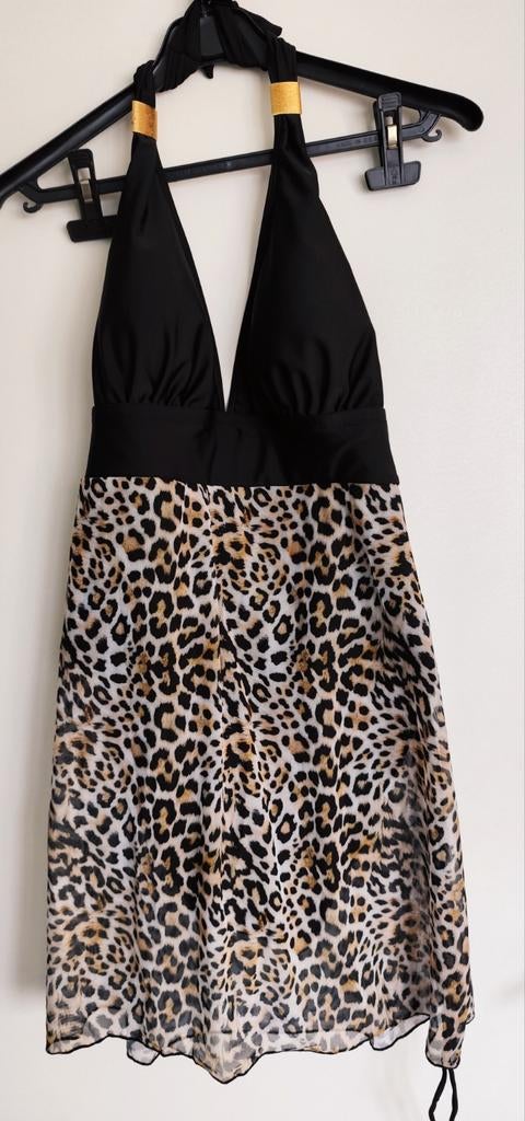 Maillot de bain avec jupette en voile léopard, Neuf.2XL, Vêtements | Femmes, Enlèvement ou Envoi, Noir, Maillot de bain