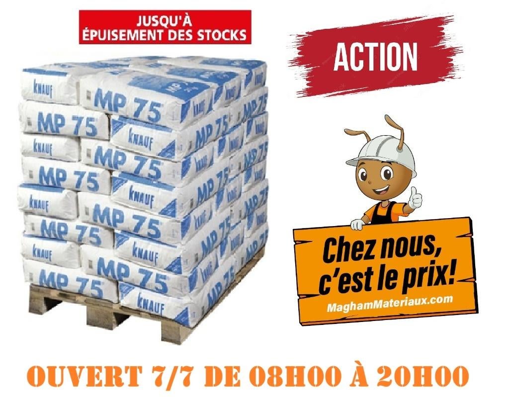 MP75 25 KG PLEISTER, Doe-het-zelf en Bouw, Ophalen, Nieuw