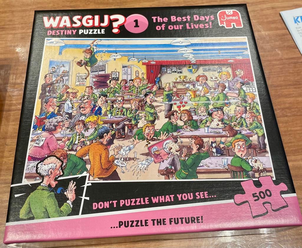 Wasgij Destiny Puzzel 1 The Best Days of our lives 500 st, Ophalen of Verzenden, 500 t/m 1500 stukjes, Zo goed als nieuw, Legpuzzel