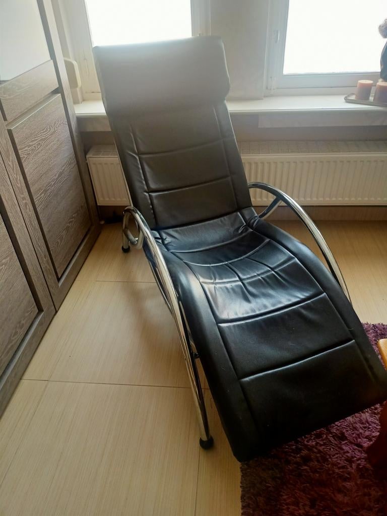 Mooi Kare vintage design relax met chroom afwerking, Ophalen