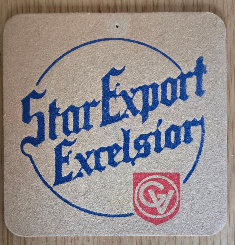 Star Export Excelsior sous-bock bierviltje bierdeckel, Collections, Marques de bière, Utilisé, Sous-bock, Envoi