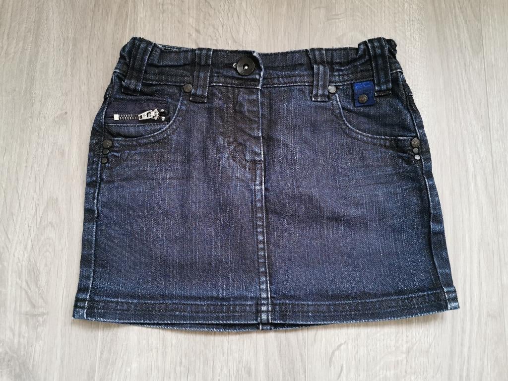 Donkerblauwe jeansrok - maat 128, Kinderen en Baby's, Ophalen of Verzenden, Gebruikt, Meisje, Jurk of Rok