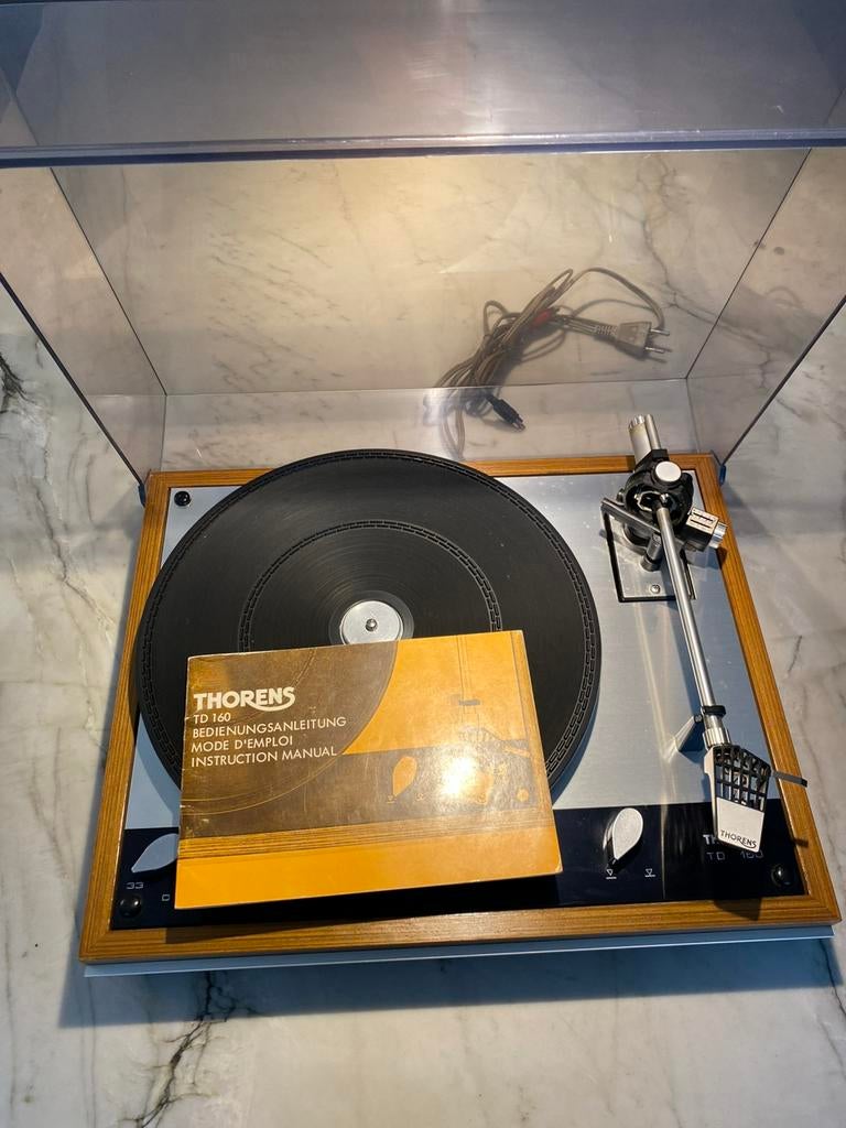 Tourne disques Thorens TD160 + cellule Ortphon MC20, Enlèvement, Comme neuf, Tourne-disque, Thorens