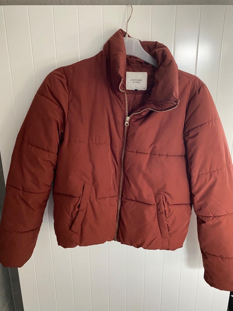 Winterjas XS in perfecte staat, Ophalen, Bruin, Zo goed als nieuw, Jasje