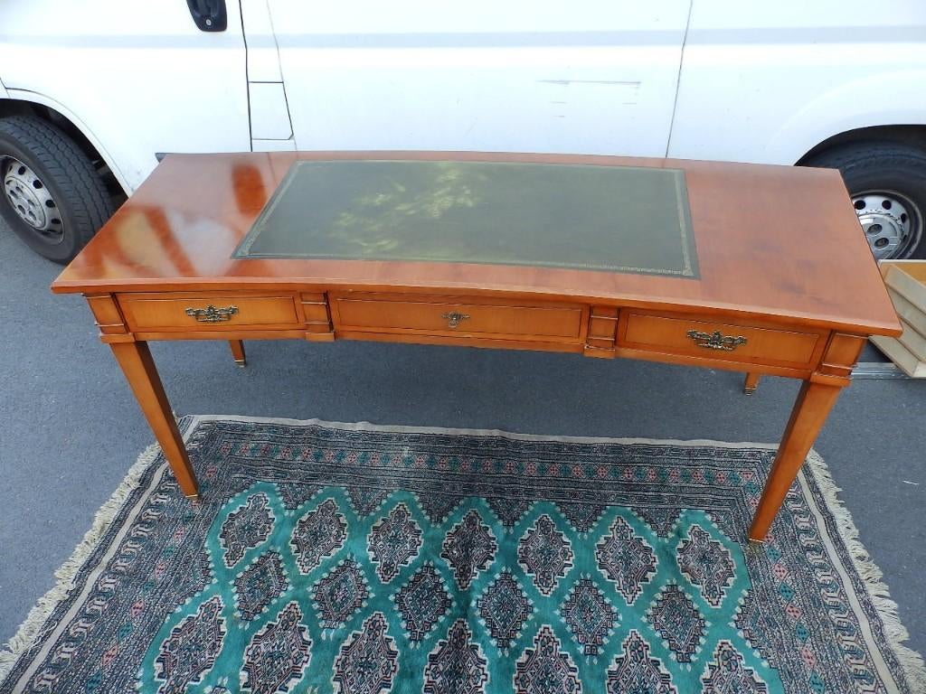 Luxueus gebogen bureau in Engelse stijl, Huis en Inrichting, Ophalen, Gebruikt, Anglais