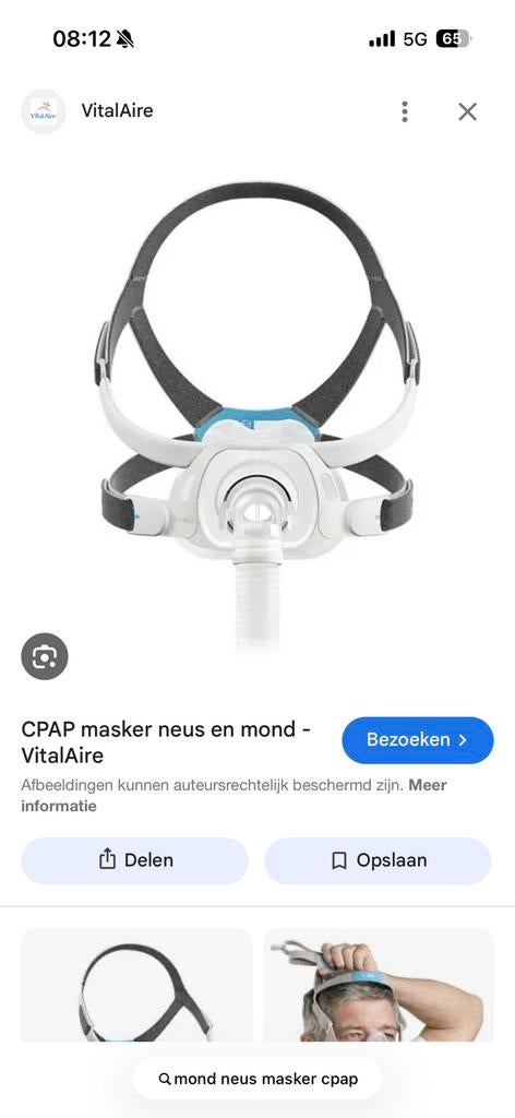 Neus mond cpap, Ophalen of Verzenden, Zo goed als nieuw