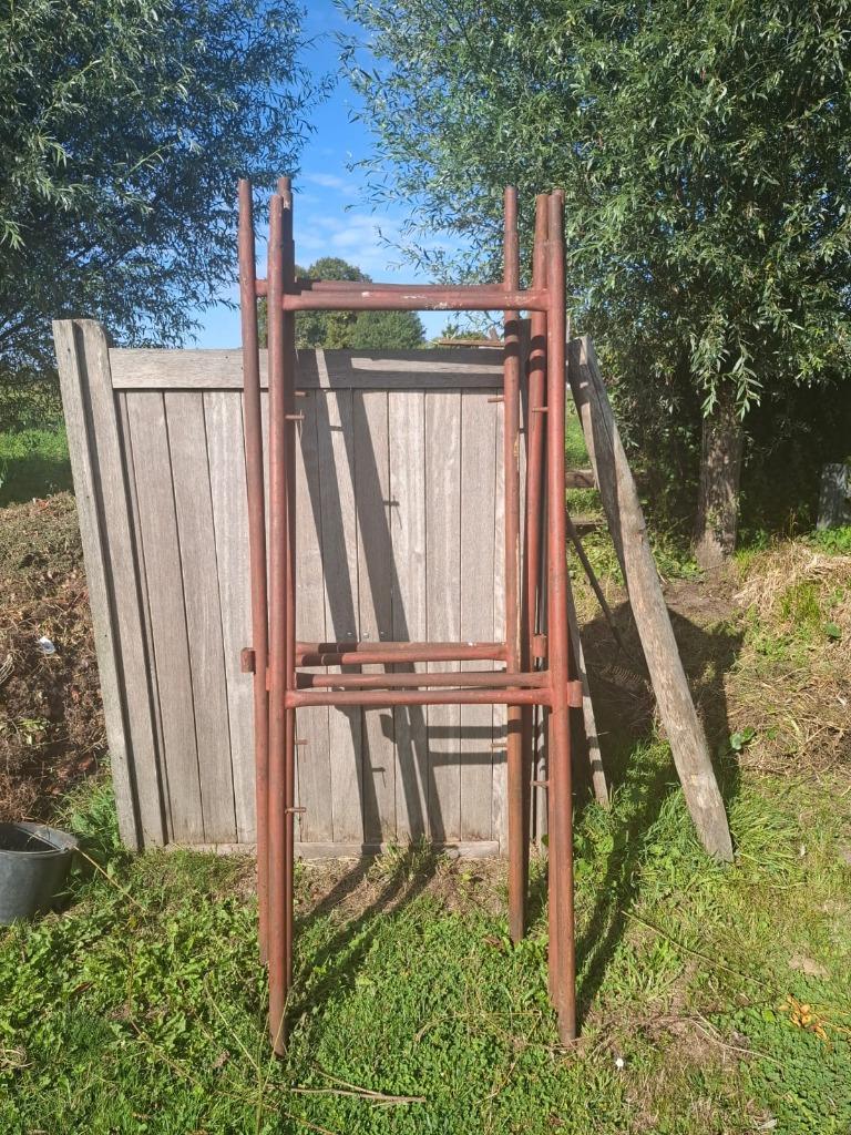 Bouwstelling, Doe-het-zelf en Bouw, Ophalen, Gebruikt, Gevelsteiger, 5 meter of hoger