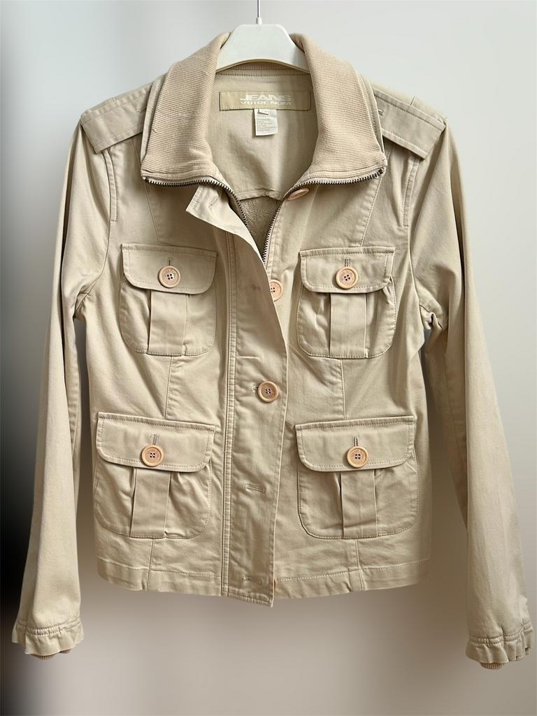 Veste beige clair style Jeans taille 38, Ophalen, Zo goed als nieuw, Maat 38/40 (M), Beige