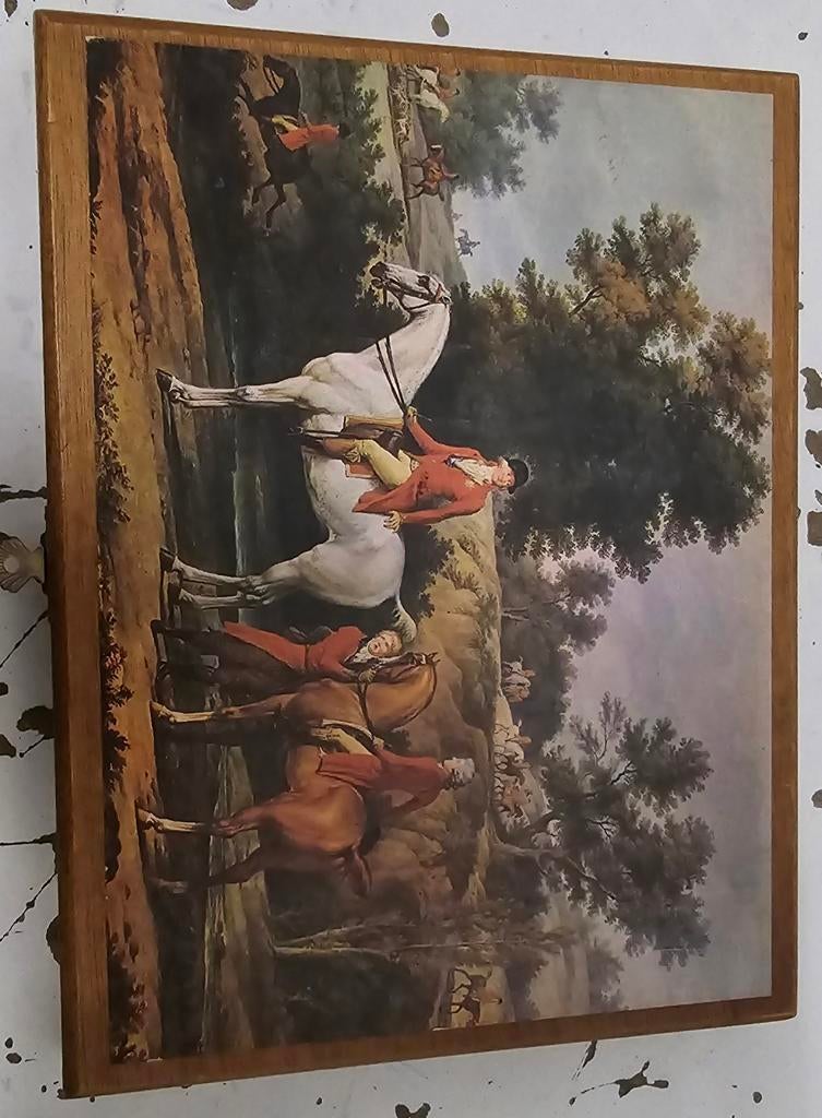 Boîte à cigares vintage en bois - Vander Elst "Mercator" - D, Antiquités & Art, Antiquités | Cartes scolaires