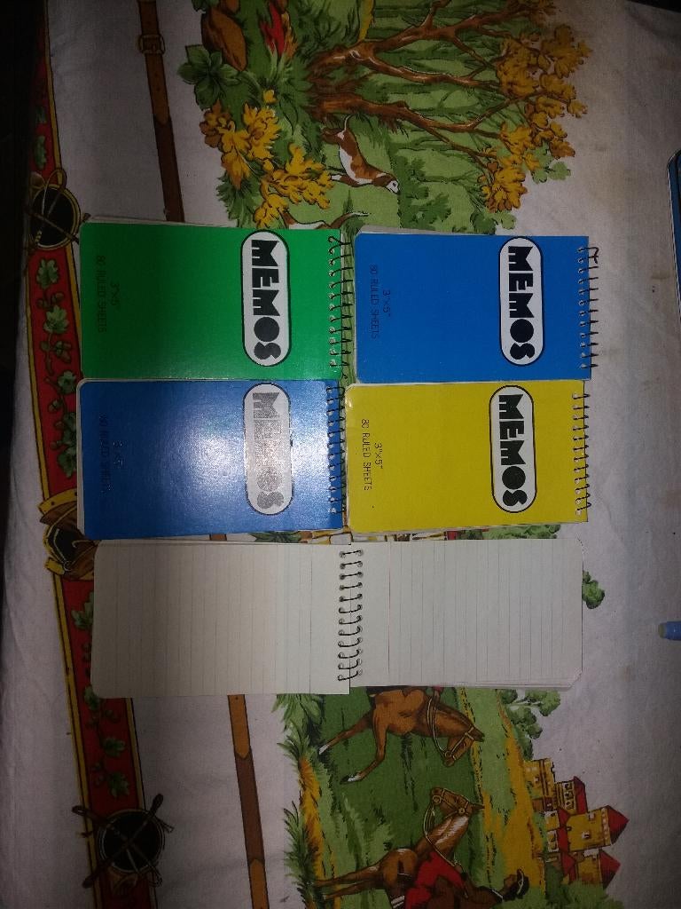 Notitieboekjes, Ophalen, Nieuw