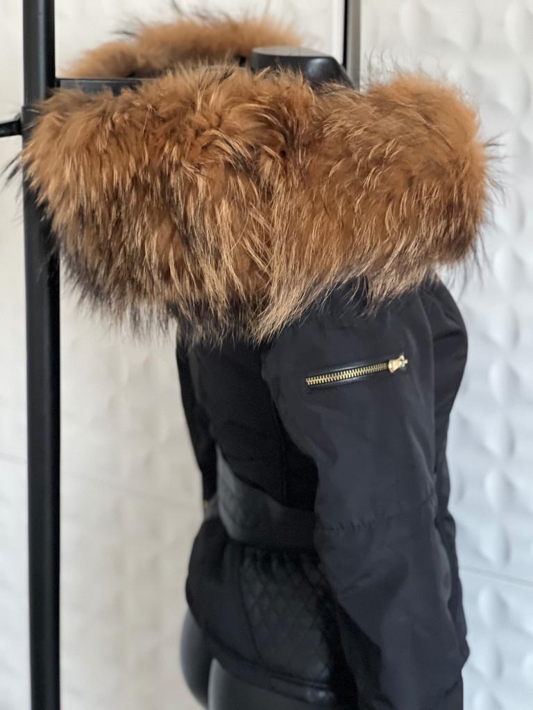 Magnifique veste Ventiuno noir avec grosse fourrure: neuf, Ophalen of Verzenden, Zwart