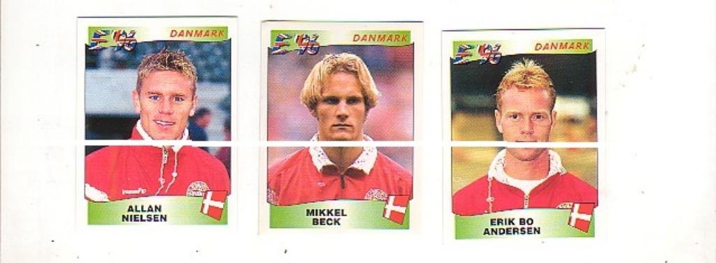 Panini Europe '96/Danemark : 3 autocollants, Collections, Articles de Sport & Football, Comme neuf, Affiche, Image ou Autocollant
