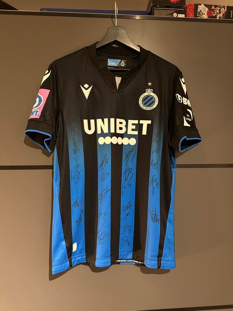 Club brugge shirt getekend door volledige kern 2023, Enlèvement ou Envoi, Comme neuf, Maillot