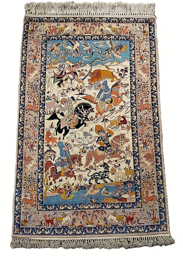 Vintage Isfahan wandtapijt  ***, Ophalen