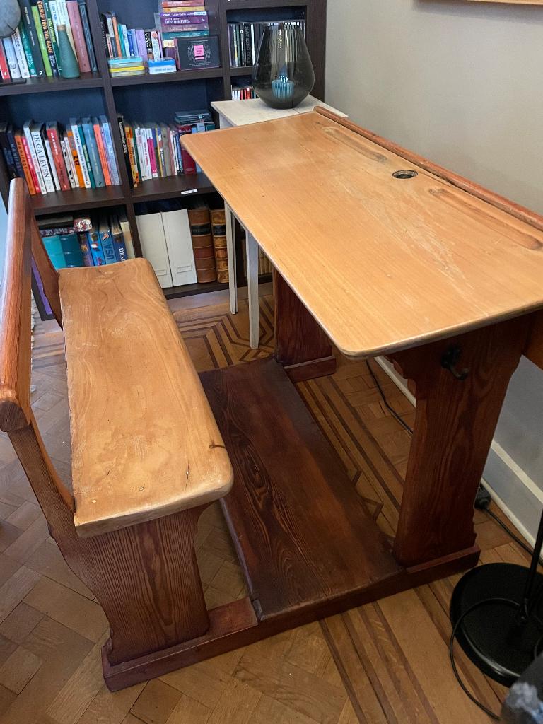 Schoolbank, Ophalen, Gebruikt