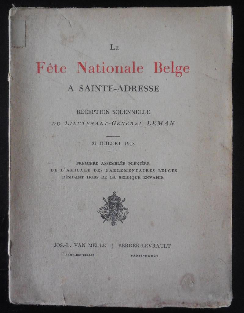 Fête nationale belge à Sainte-Adresse - 1918, Enlèvement ou Envoi