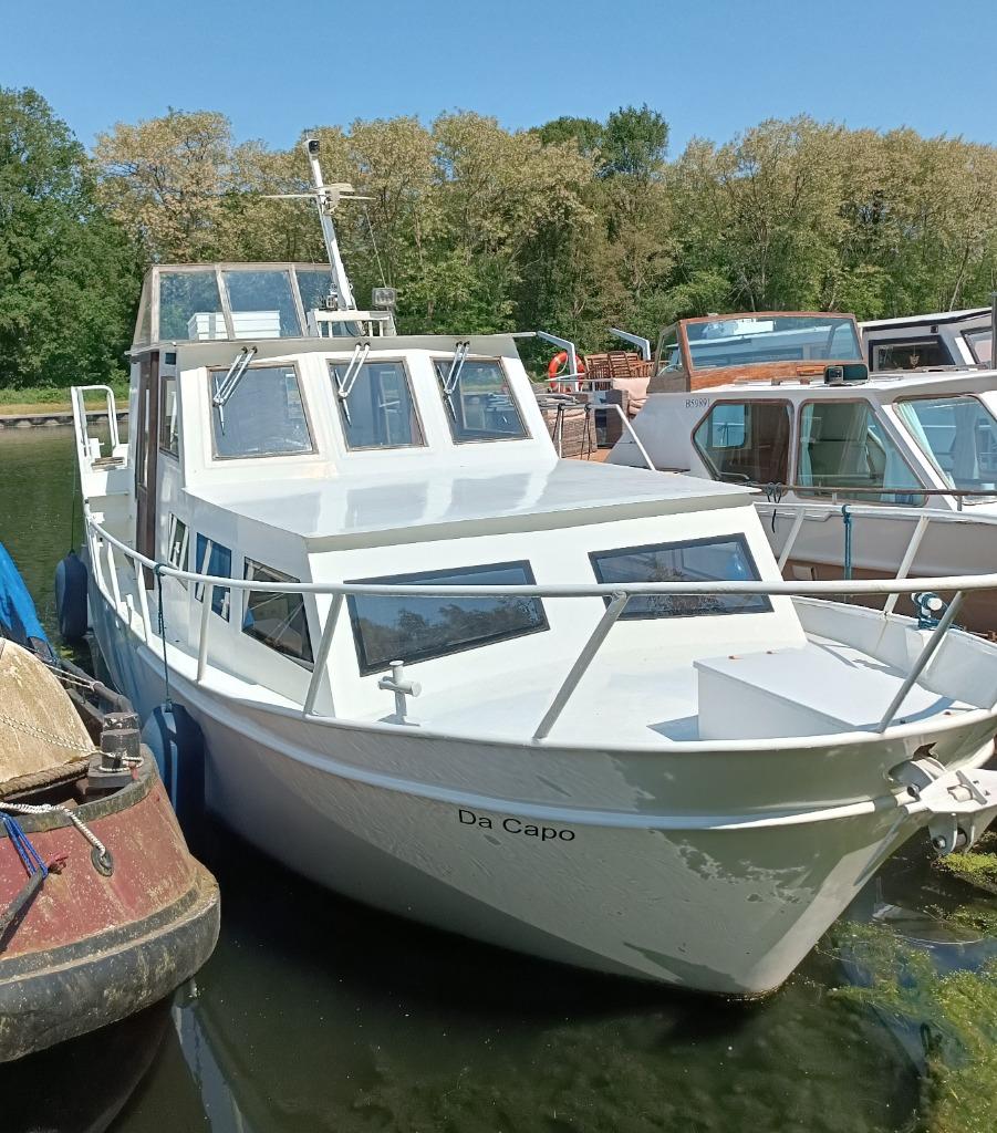 Stalen jacht, Watersport en Boten, Motorboten en Motorjachten, Nieuw, Staal, 9 tot 12 meter, Diesel, Binnenboordmotor, 50 pk of meer