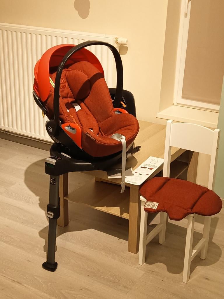 Coque landeau bébé cybex cloud Z + base pivotante isofix, Ophalen, Zo goed als nieuw, Isofix
