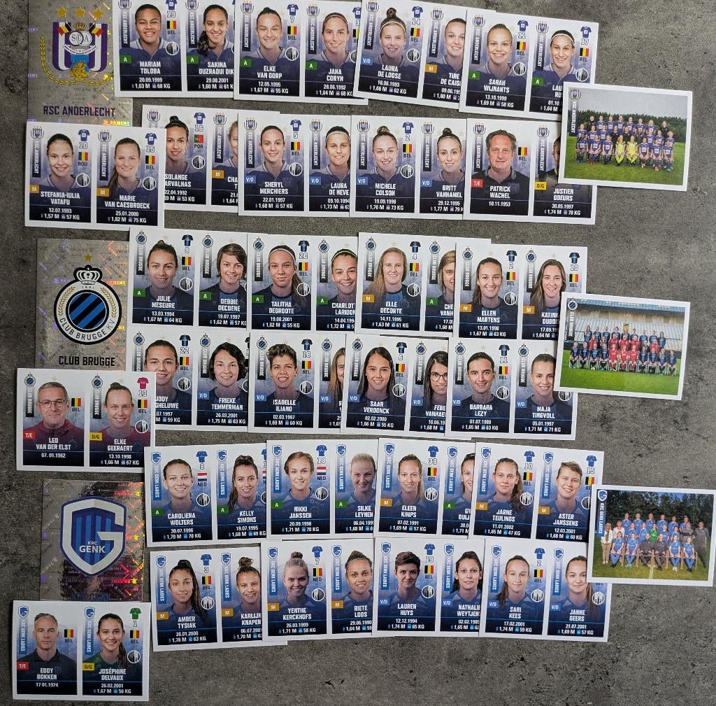PANINI 33x STICKERS FOOTBALL 2019/2020 DAMES voetbal, Ophalen of Verzenden, Nieuw