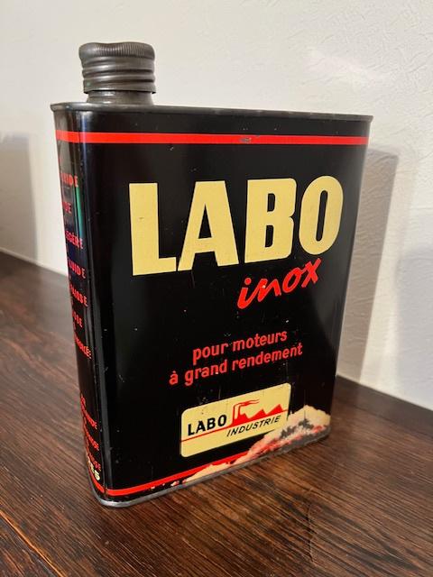 Labo Inox, bidon d'huile vide, Enlèvement