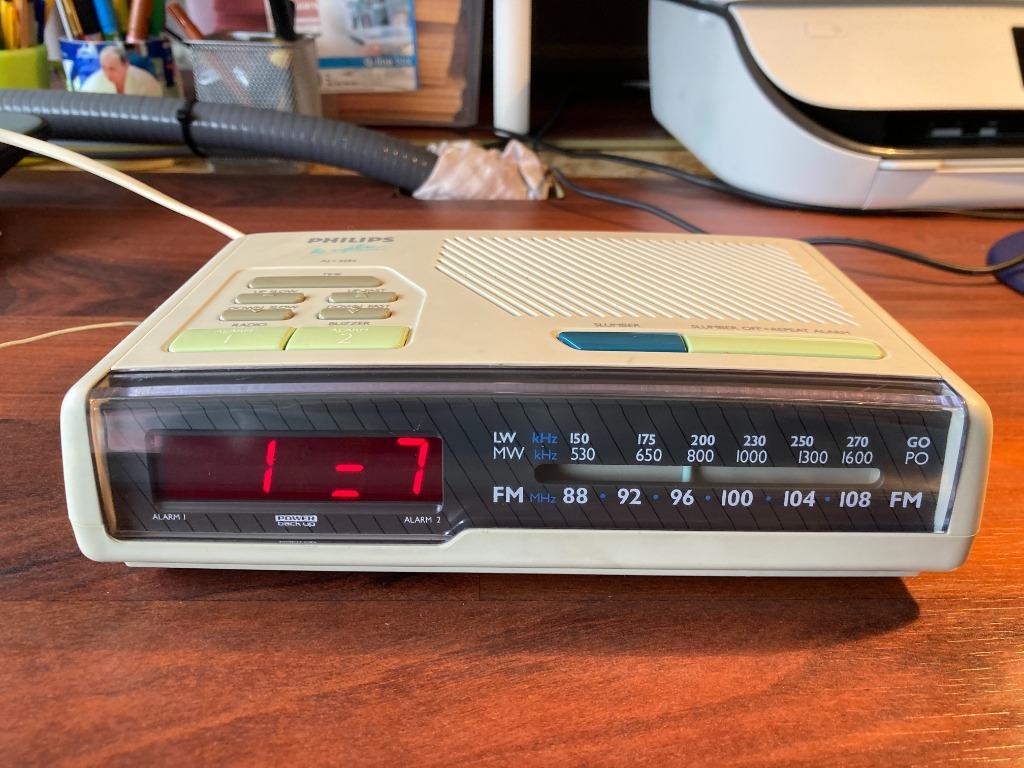 Philips AJ 3282 Vintage Klok radio, Electroménager, Enlèvement ou Envoi, Utilisé, Digital