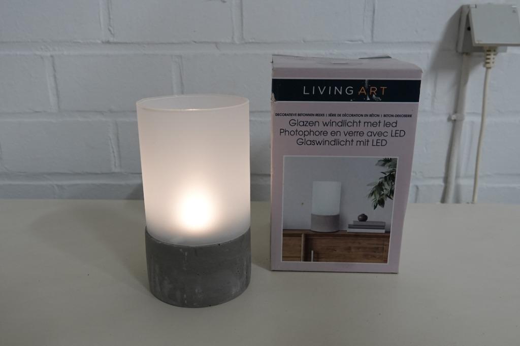 led windlicht, Ophalen of Verzenden, Zo goed als nieuw