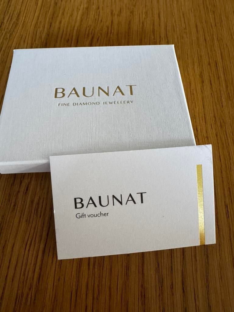 Bon Baunat fine diamond jewellery twv €350, Tickets en Kaartjes, Eén persoon, Cadeaubon, Warenhuis- of Winkelbon