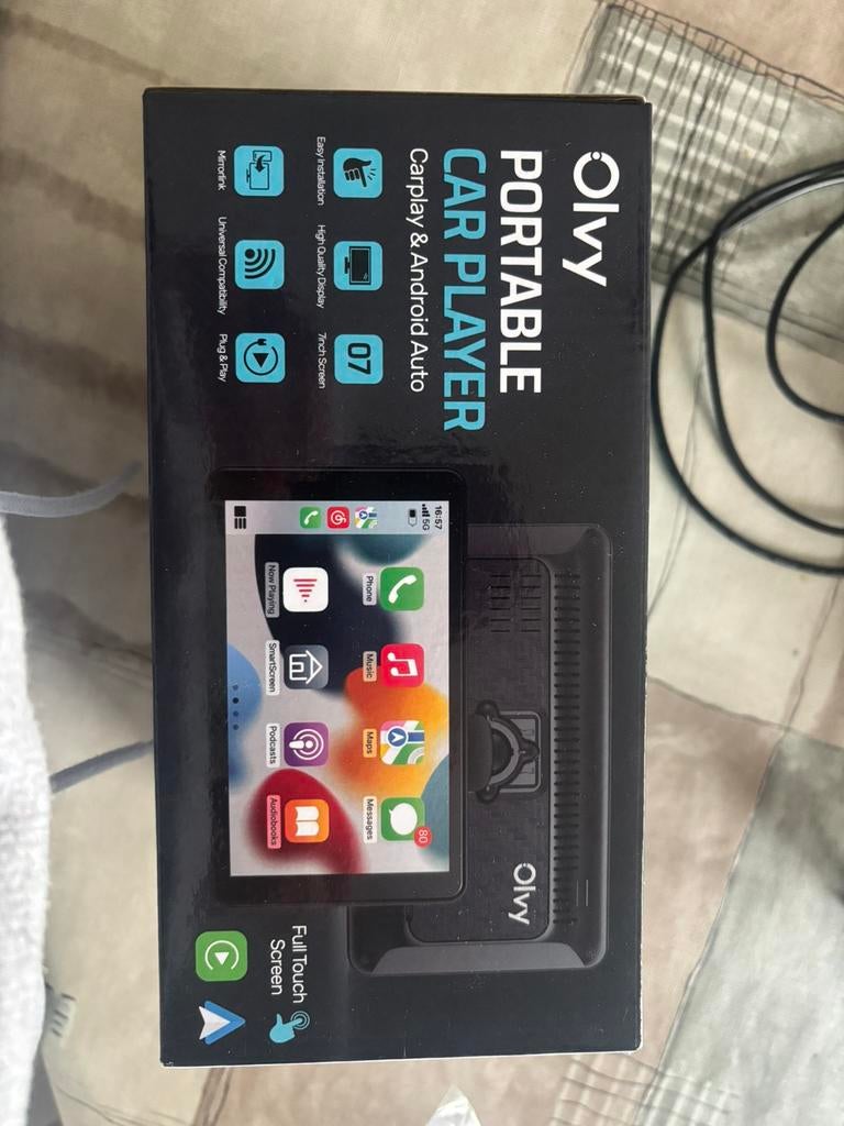 Écran Olvy Carplay - Compatible avec Apple et Android, Enlèvement ou Envoi, Comme neuf